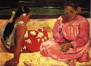 Tahitian Women(on the Beach) Paul Gauguin